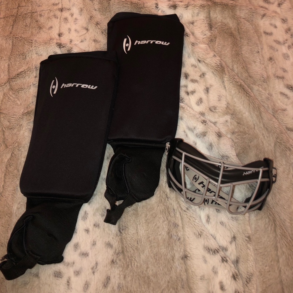 Field Hockey Goggles and shin guards